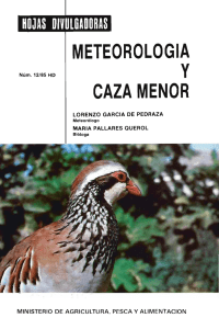 METEOROLOGIA Y CAZA MENOR