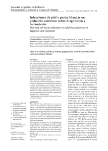 Infecciones de piel y partes blandas en pediatría: consenso sobre