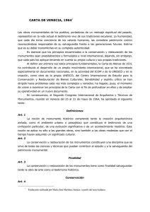Carta de Venecia - Instituto del Patrimonio Cultural de España