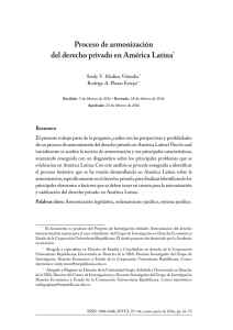 Proceso de armonización del derecho privado en América Latina*1