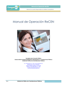 Manual de Operación ReCEN