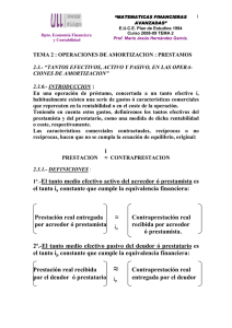 i 1ª.-El tanto medio efectivo activo del acreedor ó prestamista es el