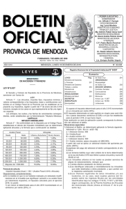PROVINCIA DE MENDOZA - Gobernación de Mendoza