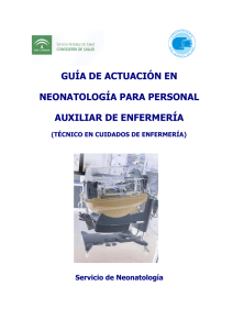 Guía de Actuación en Neonatología para el Personal Auxiliar de