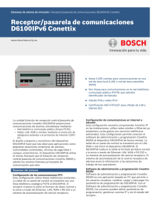 Receptor/pasarela de comunicaciones D6100IPv6 Conettix