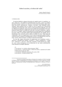 Sobre la acción y el efecto del verbo