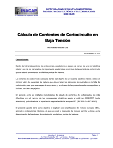 Cálculo de Corrientes de Cortocircuito en Baja Tensión