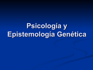 Presentación - Psicología y Epistemología Genética