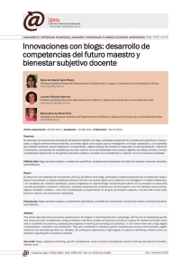 Innovaciones con blogs: desarrollo de competencias del futuro