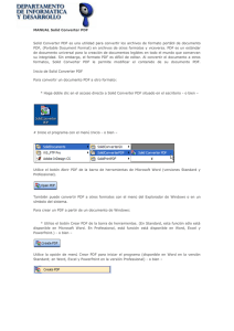 MANUAL Solid Converter PDF Solid Converter PDF es una utilidad