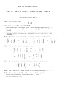 Práctica 5 - Forma de Jordan / Teorema de Cayley