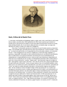 Kant, Crítica de la Razón Pura