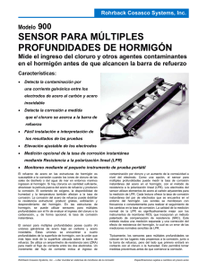 sensor para múltiples profundidades de hormigón