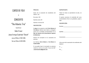CURSO DE FOLK + CONCIERTO “The Atlantic Trio”