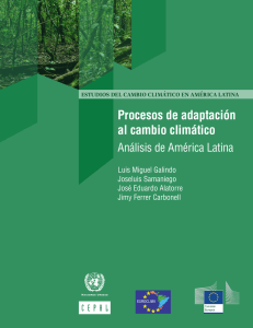 Procesos de adaptación al cambio climático