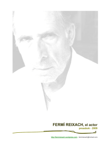 FERMÍ REIXACH, el actor
