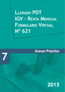 igv - renta mensual nº 621 - Revista Asesor Empresarial