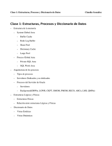 Clase 1: Estructuras, Procesos y Diccionario de Datos