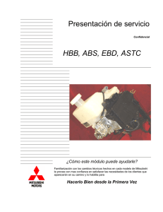 Presentación de servicio HBB, ABS, EBD, ASTC