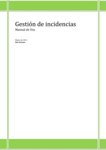 Manual de uso de la aplicación de Incidencias Ibai Sistemas