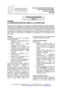 Ficha de formación N° 27 Adopción LA PREPARACIÓN DEL