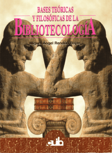 Libro: Bases teóricas y filosóficas de la bibliotecología