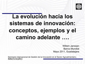La evolución hacia los sistemas de innovación: conceptos, ejemplos