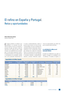 El refino en España y Portugal.