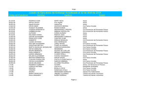 Listado de Ejecutores de Embargo Actualizado al 10 de Abril de 2014