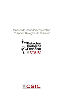 Manual de identidad corporativa “Estación Biológica de Doñana”