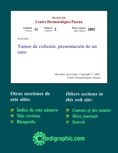 Tumor de colisión, presentación de un caso