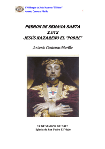 XVIII Pregón en Jesús Nazareno