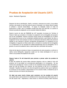 Pruebas de Aceptación del Usuario (UAT)