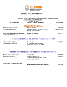 dirección general - Sistema Educativo Estatal