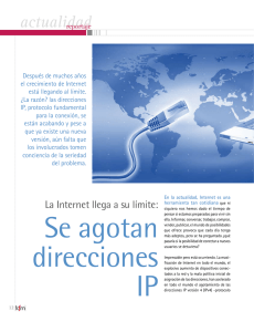 La Internet Llega a su Límite: Se Agotan Direcciones IP