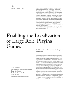 Enabling the Localization of Large Role