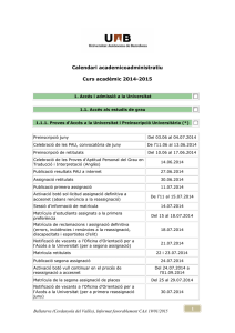 Calendari administratiu 2014-2015