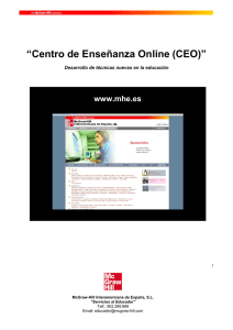 “Centro de Enseñanza Online (CEO)” - McGraw-Hill