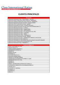 Principales Clientes - Class International Rating