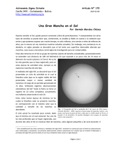 Una Gran Mancha en el Sol - Astronomia Sigma Octante