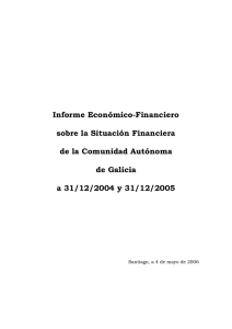 Informe Económico Financiero de la Comunidad Autónoma