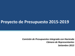 Presentación a la Comisión de Presupuestos integrada con