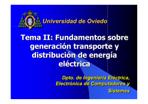 Tema II: Fundamentos sobre generación transporte y distribución de