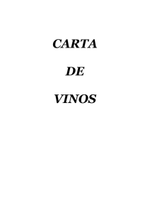 CARTA DE VINOS