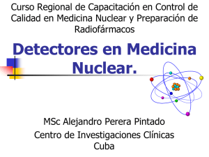 Detectores en Medicina Nuclear.