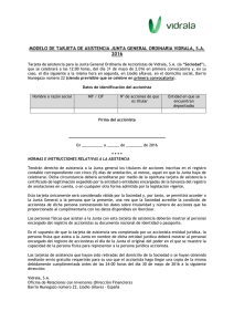 PDF 64KbTarjeta asistencia Junta General Ordinaria