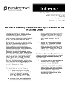 Beneficios Médicos y Sociales Desde La Legalización Del Aborto