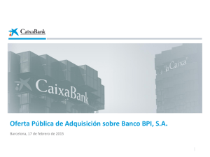 Oferta Pública de Adquisición sobre Banco BPI, SA