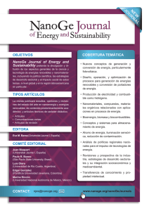 COBERTURA TEMÁTICA NanoGe Journal of Energy and CONTACT