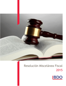 Resolución Miscelánea Fiscal 2015